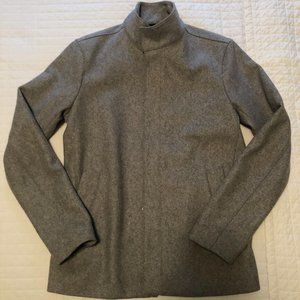 THEORY Funnel Neck Wool Jacket